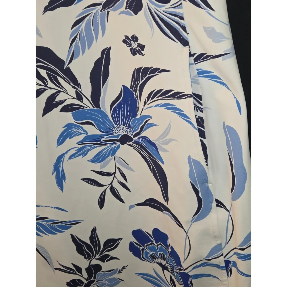 Tommy Bahama Island Zone Golf Dress‎ Sleeveless Floral Print Blue White LOT OF 2